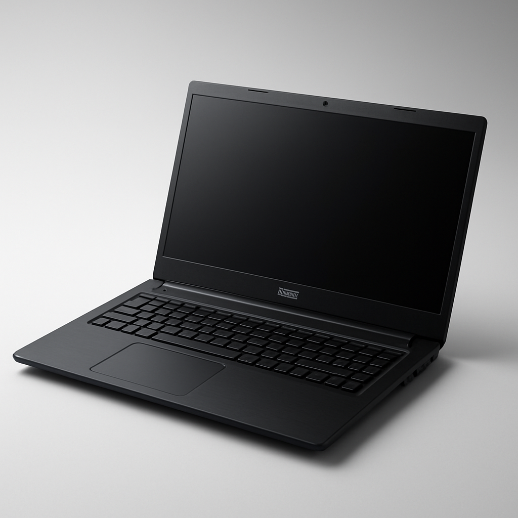 Acer Aspire 5 A515-54G-77RU em mesa de trabalho mostrando ambiente de desenvolvimento Linux no ecrã, ilustrando uso para programação e produtividade.