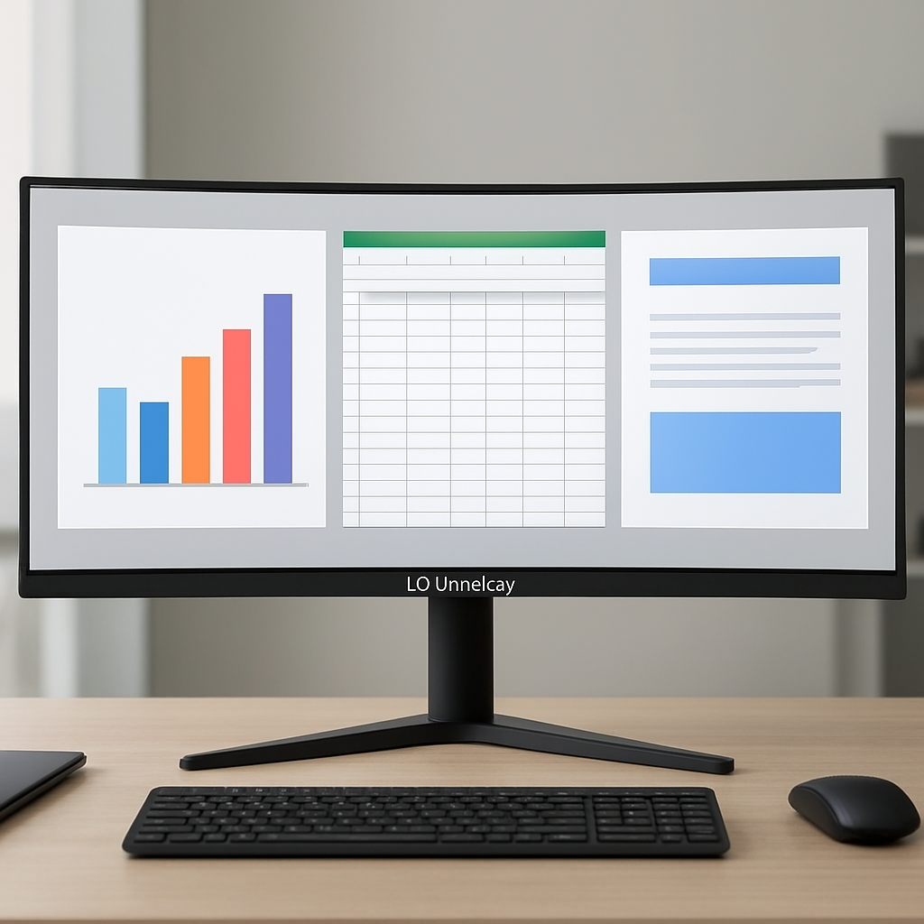 Monitor LG UltraGear 34G600A-B 34" ultrawide com cena de jogo na tela