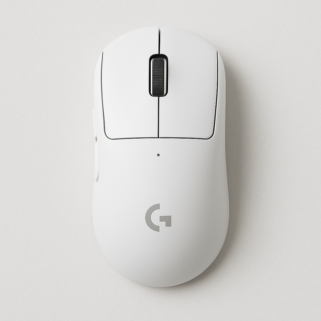 Conector USB‑C e acabamento do corpo do Logitech G PRO X SUPERLIGHT 2 em close.