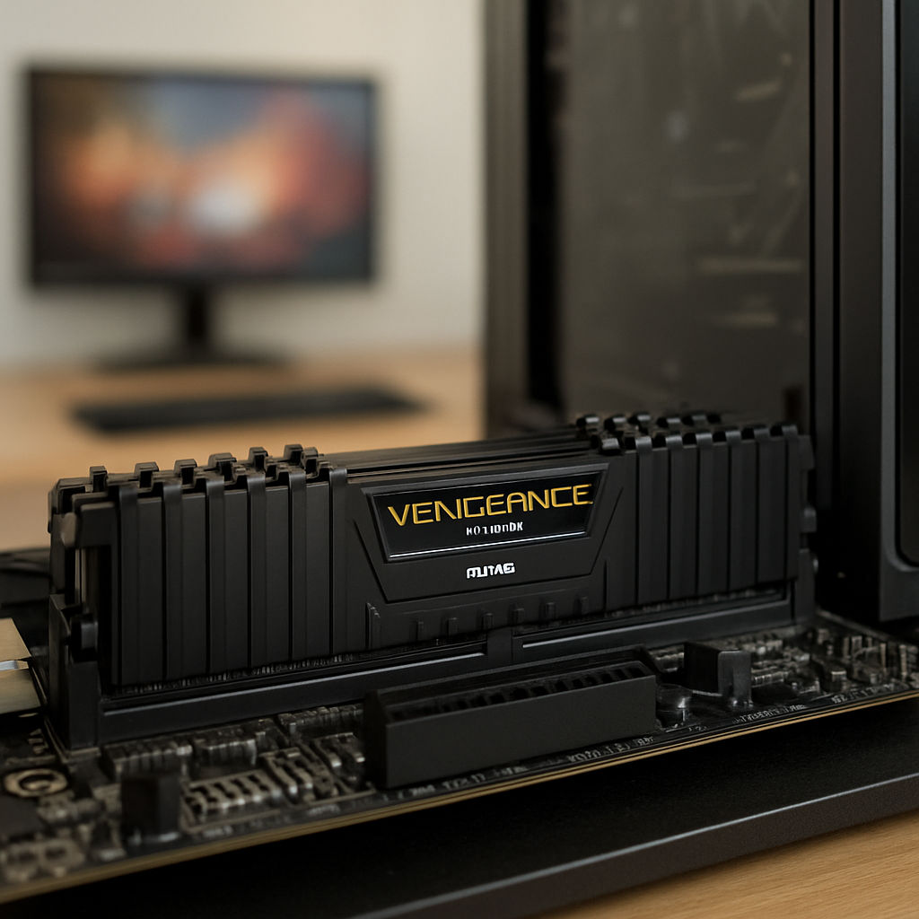Módulos Corsair Vengeance LPX 2x16GB DDR4 3200 C16 lado a lado